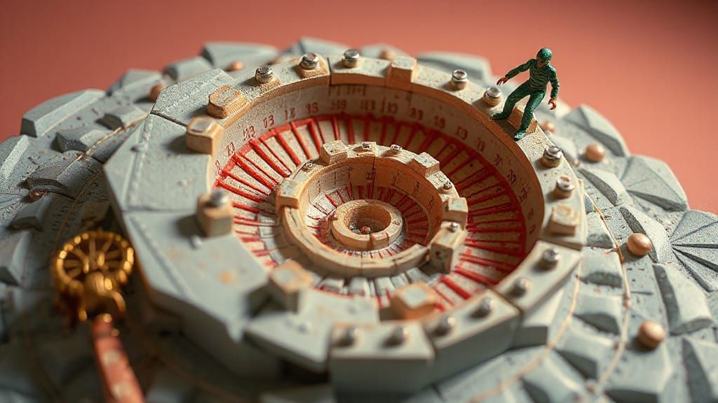 Surrealist MEMS contranyms existential angstalicious spiraling 3D whinsome