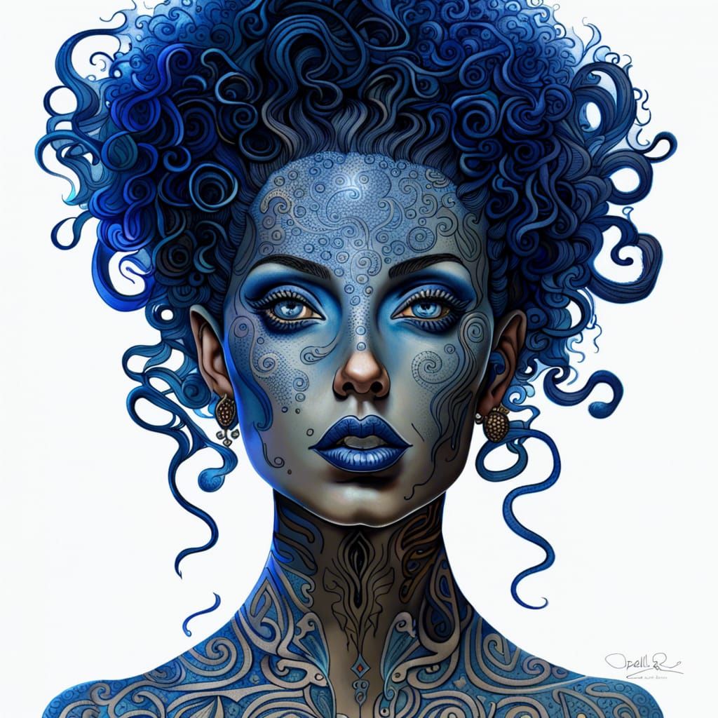 Eldritch Beauty: Portrait in a Surreal Style