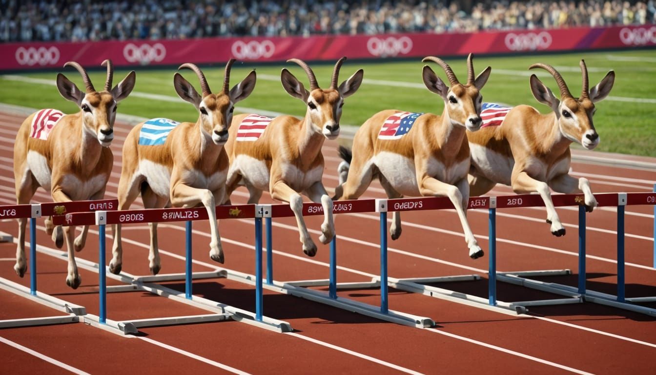 Gazelle Games: The Wild 400m Hurdles at Paris Olympics 🦌🏅