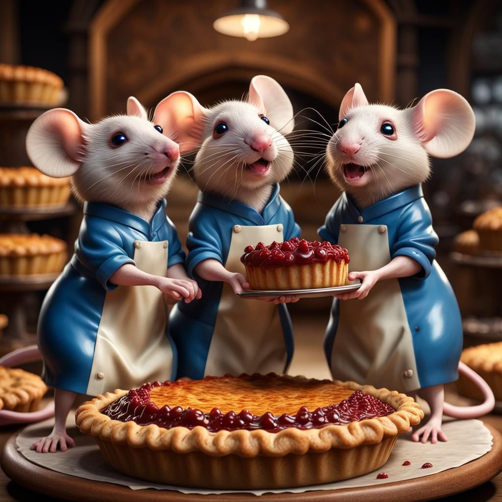 Baker Mice Win Pie Show, Enamel Coloring