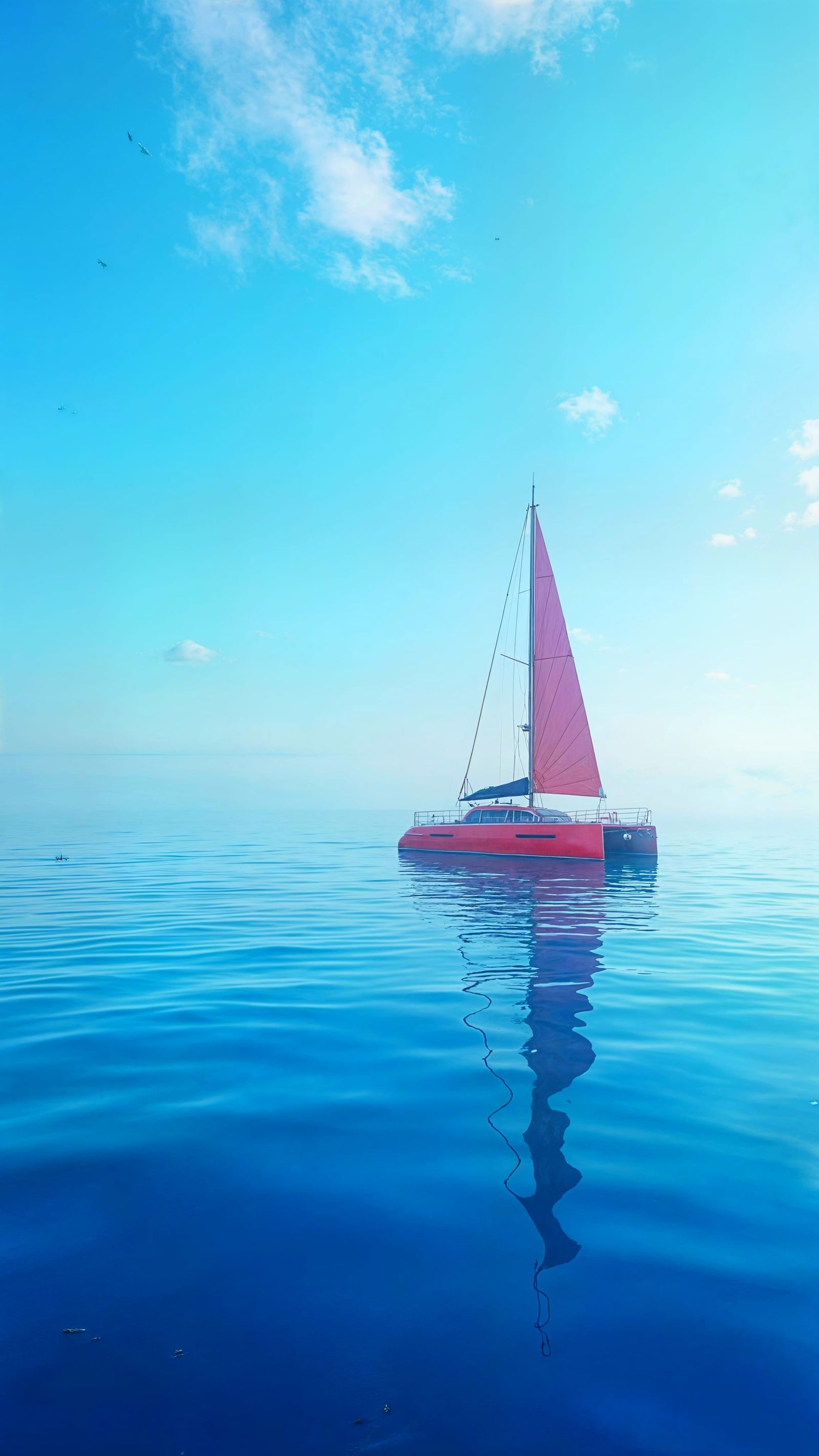 Seamless Red and Blue Horizon