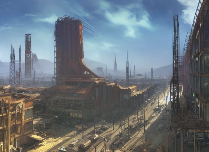 Futuristic Glass Factory Inspired by Gaudí and Dalí