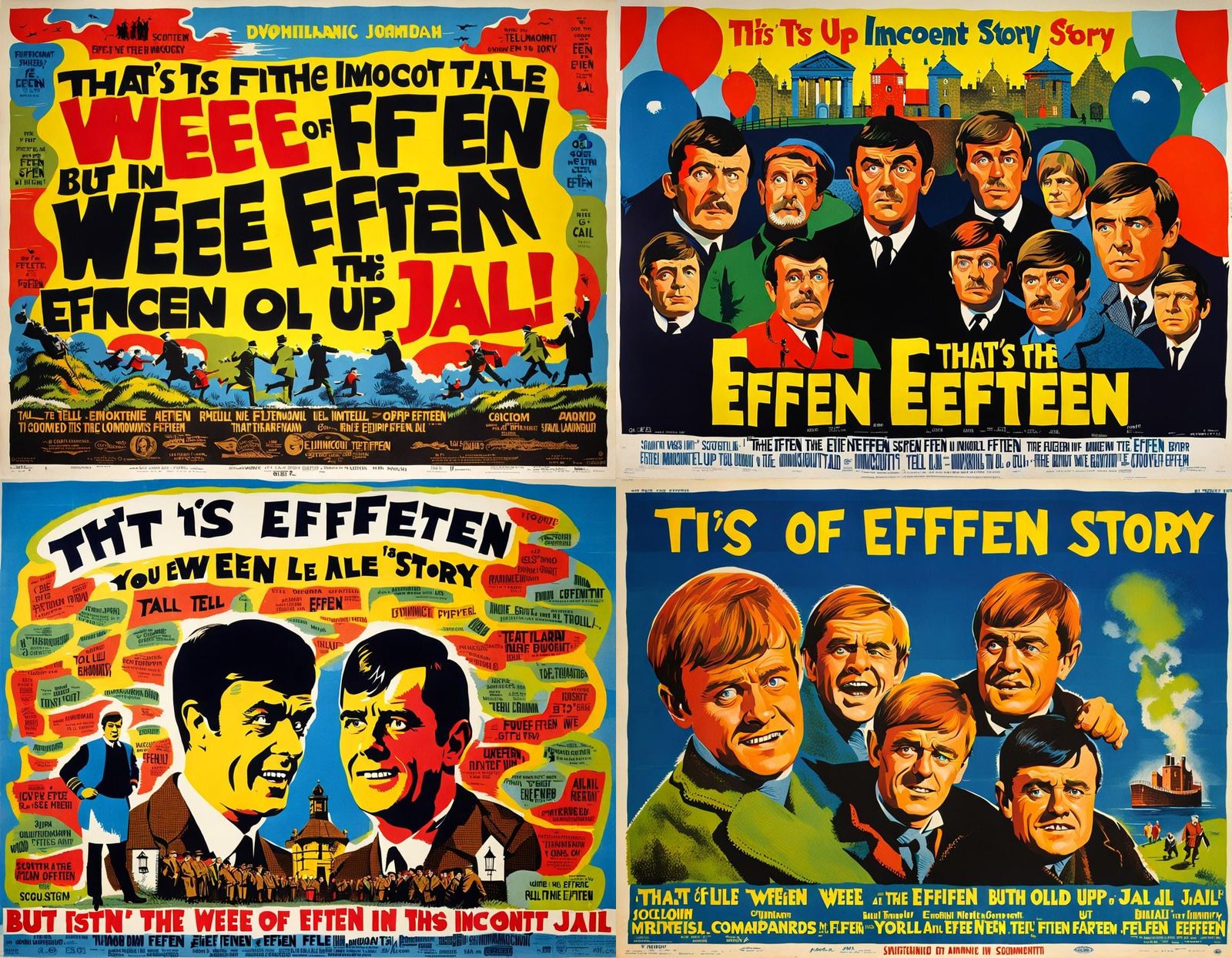 1960s Scottish Comedy Movie Poster