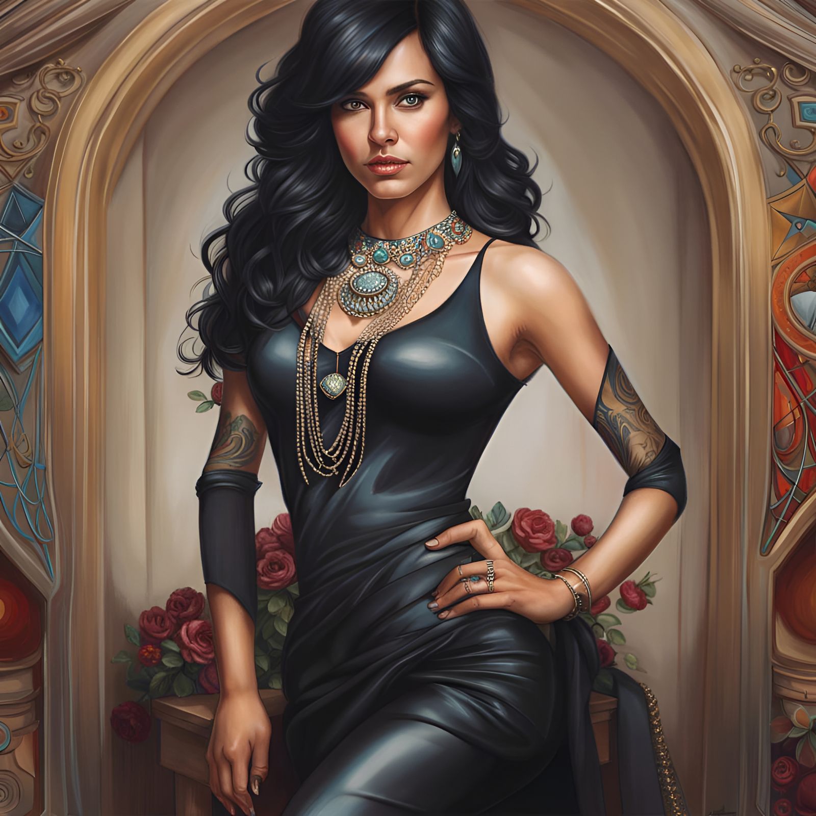 Gorgeous Woman Portrait in Hyperrealistic Style