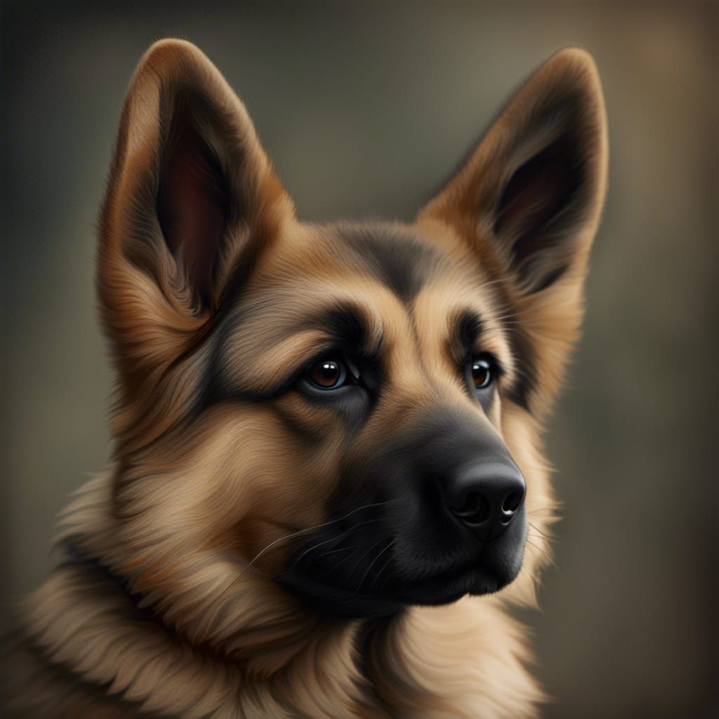 HD Image of a Plush German Shepherd