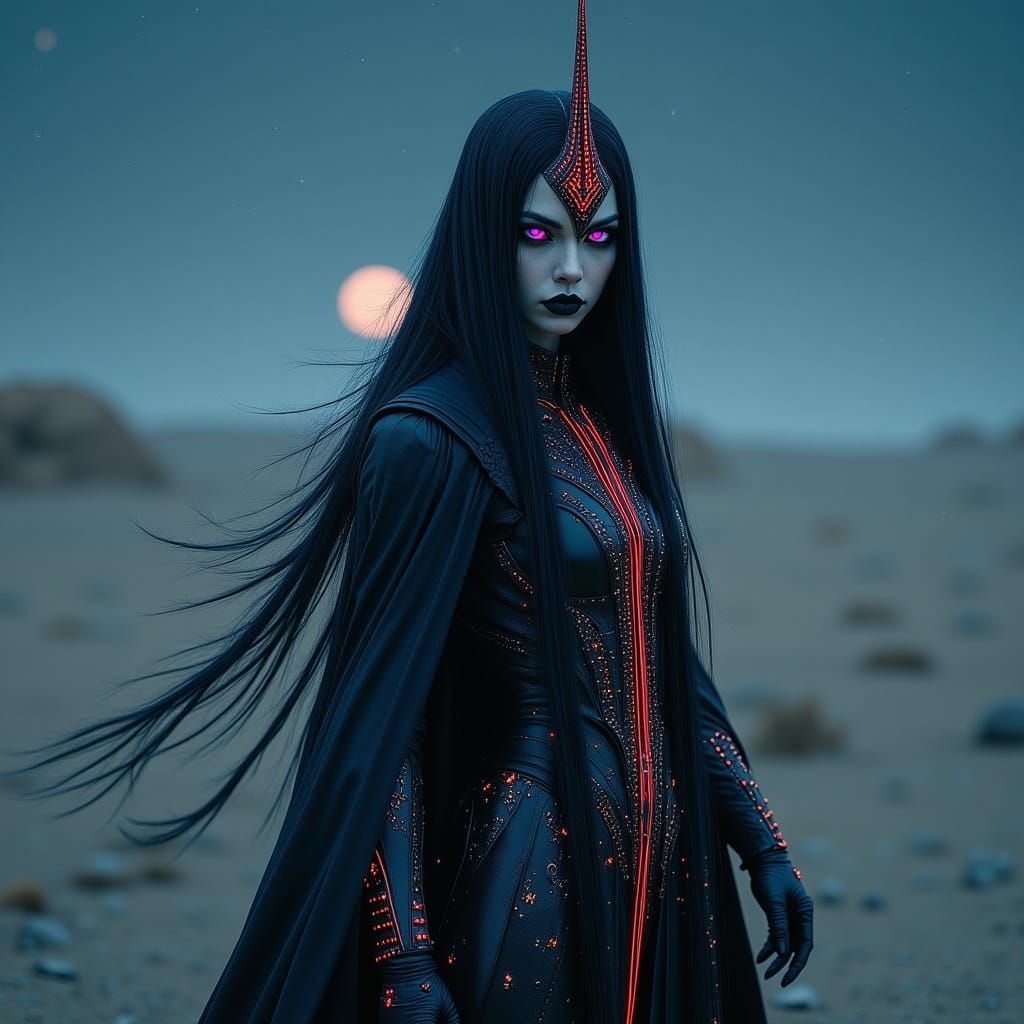 Mysterious Female Knight in Scorpion Armor