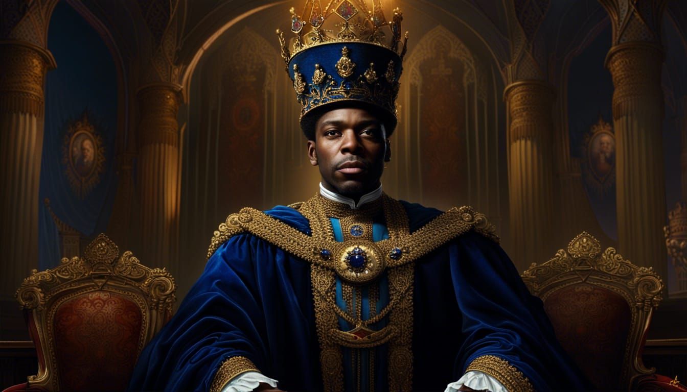 Black King in Royal Court: Digital Matte Painting