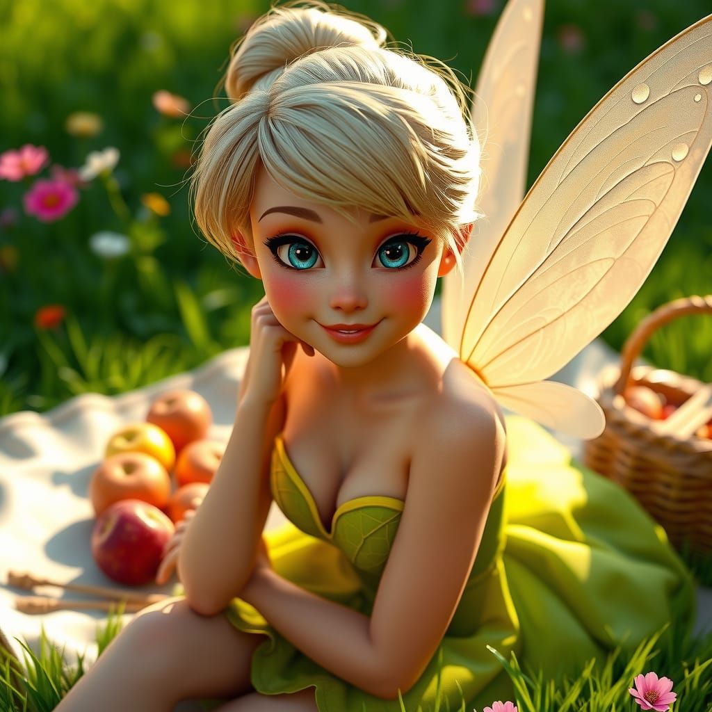 Enchanting Fairy in Spring Bloom