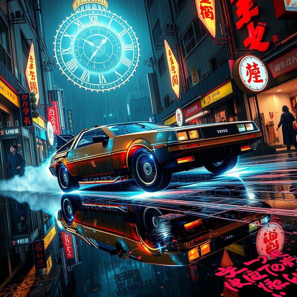 The 'Neon Chrono-Drifter,'