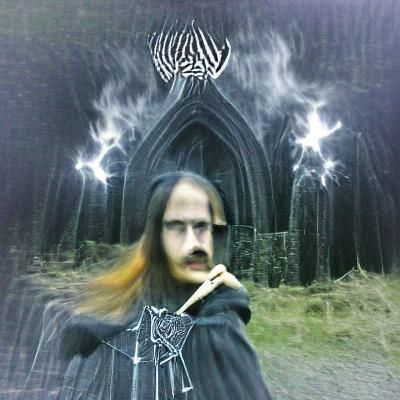 Grim Wizard Black Metal Album Cover Art