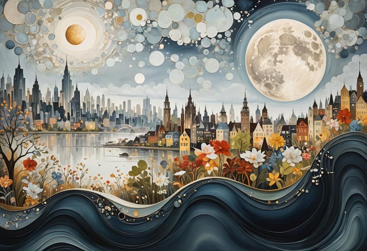 night scene of a city