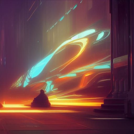 Androids Concept Art in Art Nouveau Style