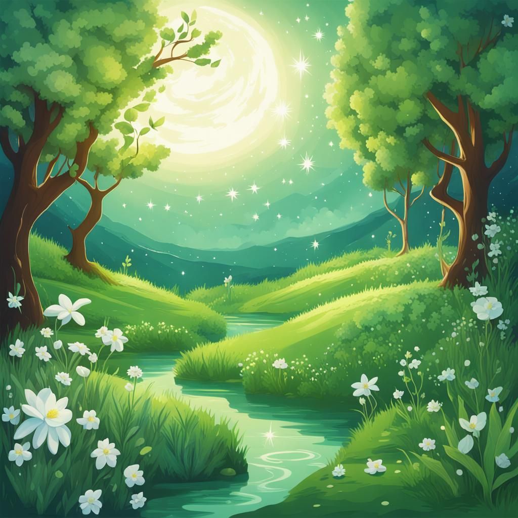 Snowy Spring Morning: Echo of Light