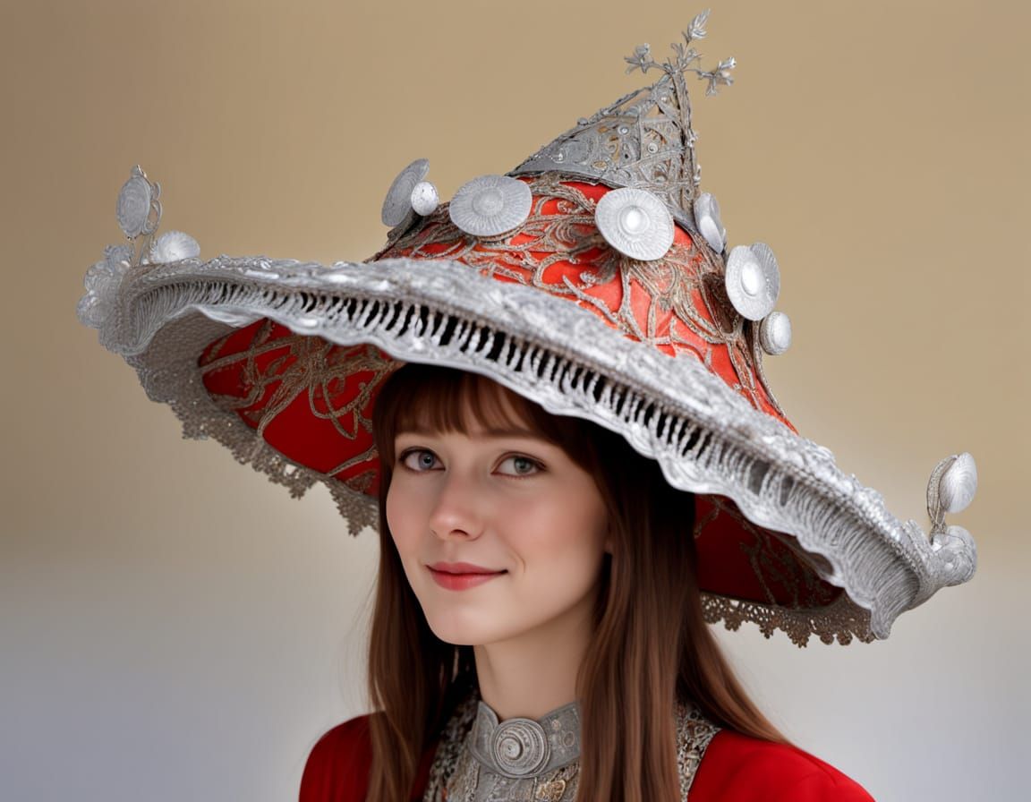 Medieval Lady's Ornate Metal Headdress