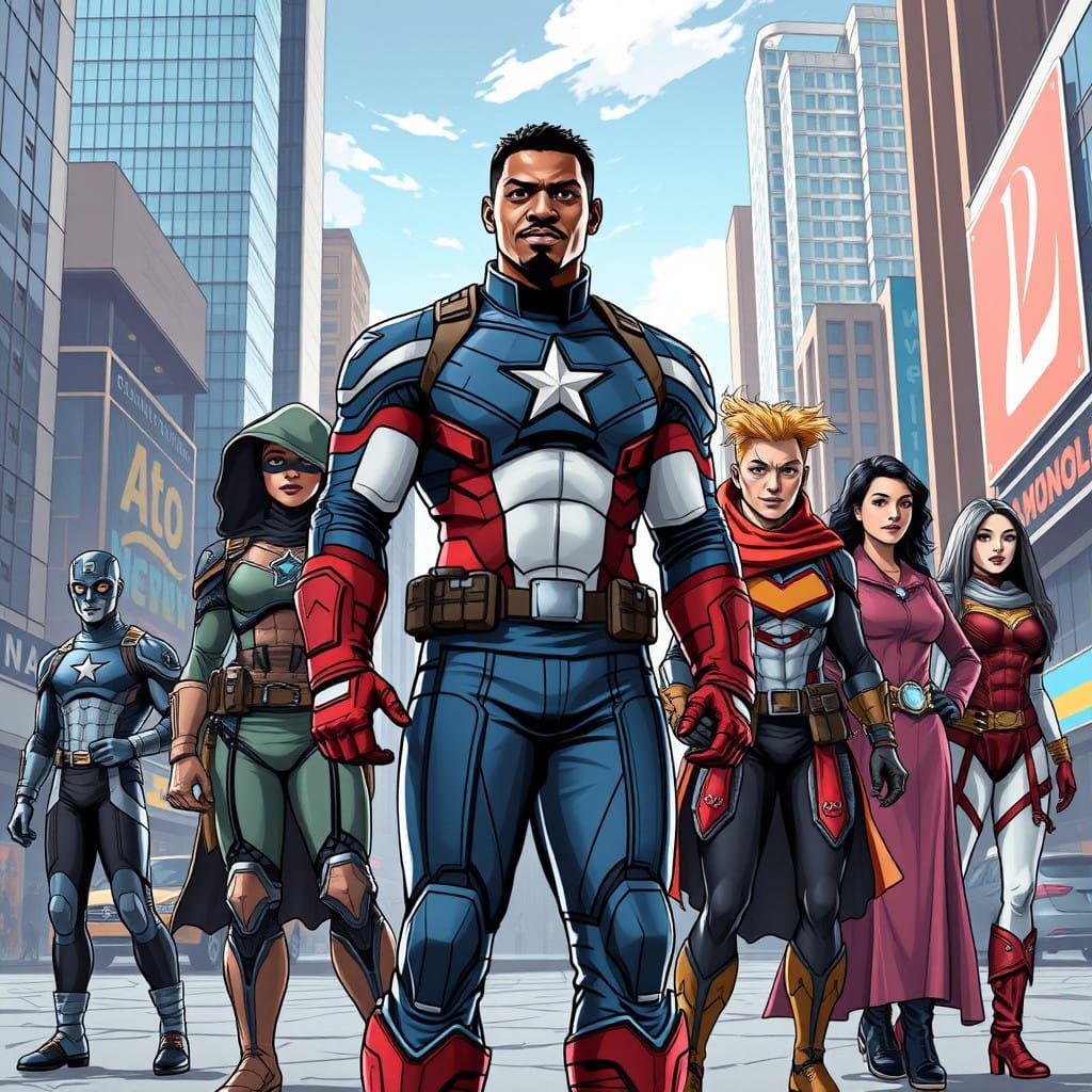 Captain America Unites with Mongolian Superheroes in Ulaanba...