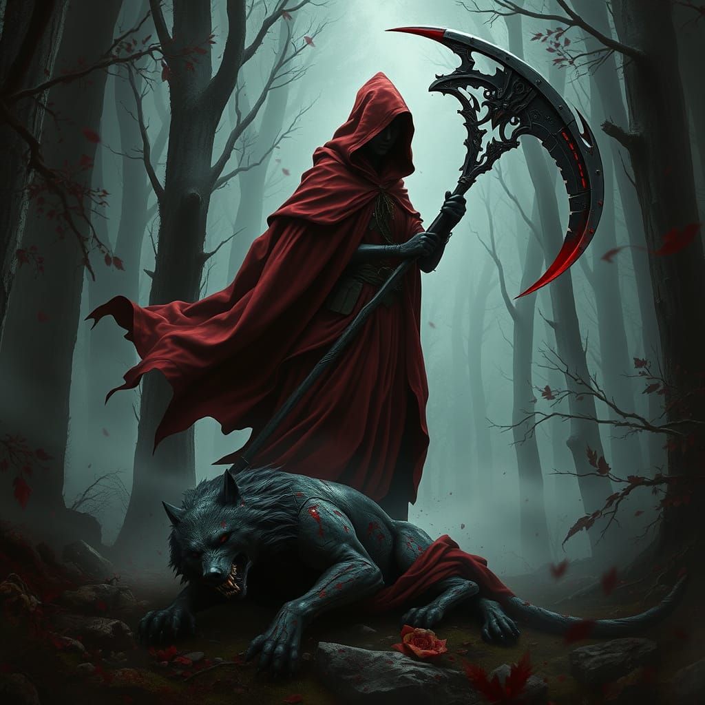 To some wolves, Death is a figure in a crimson hood