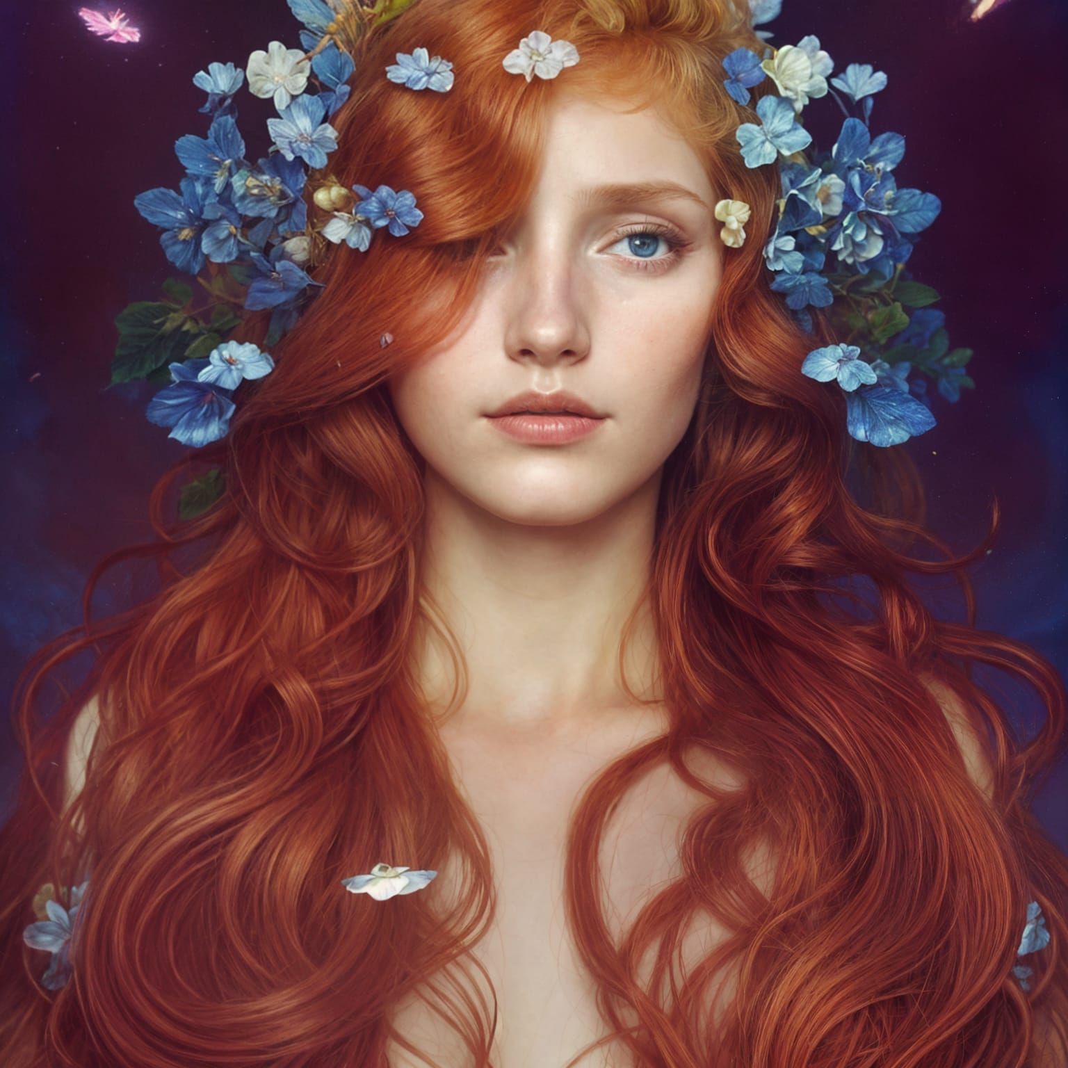 Fiery Chest: A Digital Oil Painting