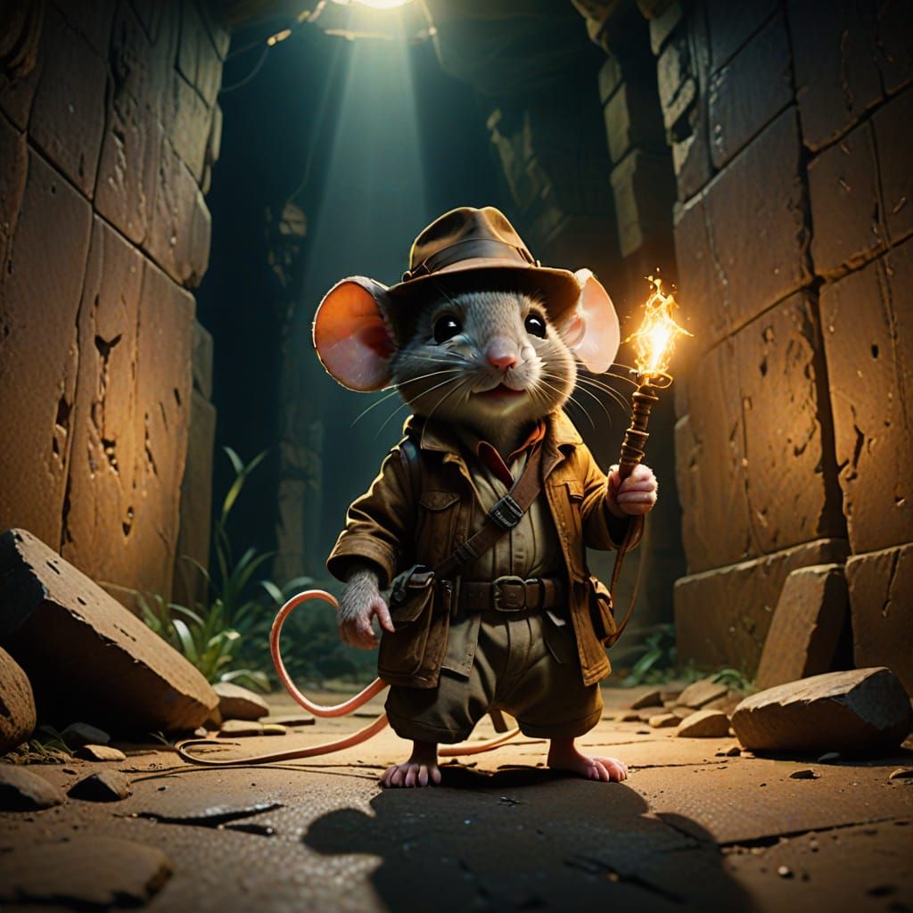 Mouse Embarks on a Thrilling Adventure in Cinematic Style
