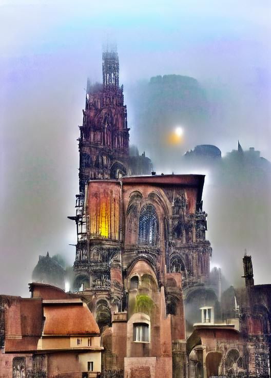 Misty Strasbourg Cathedral