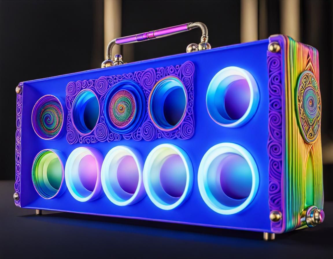 Tasmanian Devil Portrait with Celtic Fractal Designs