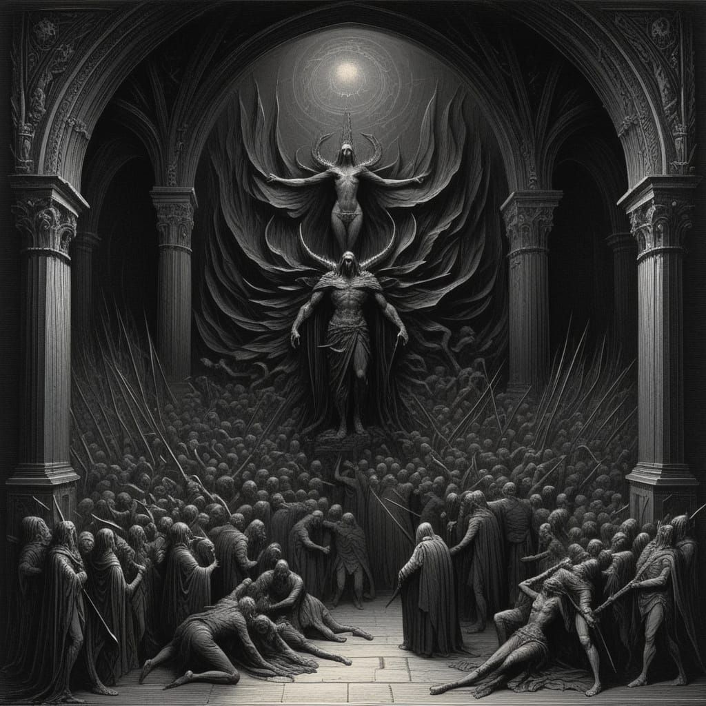 Dark Fantasy Landscape in Gothic Style