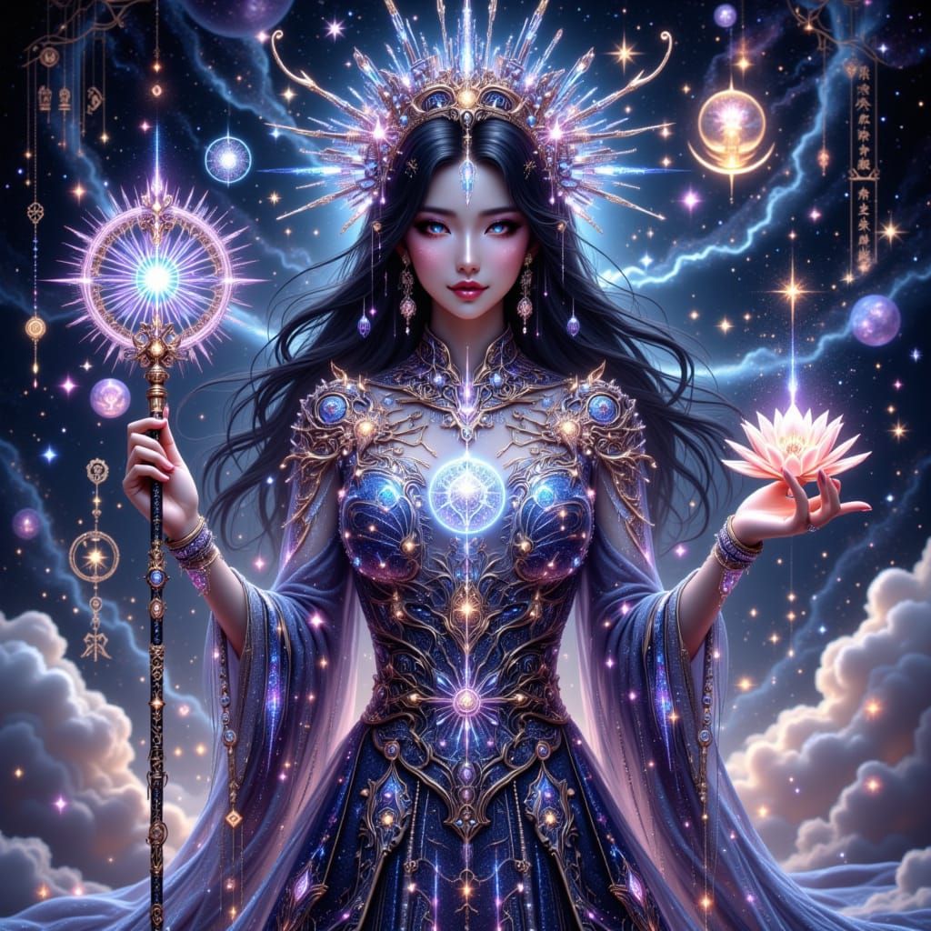 Heavenly Mother Doumu as 3D Anime Character Card