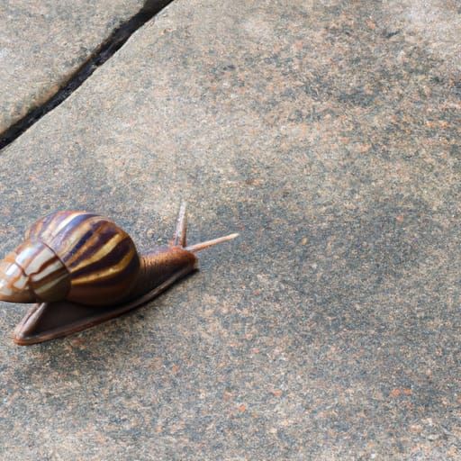AI Generated Image of a Snail