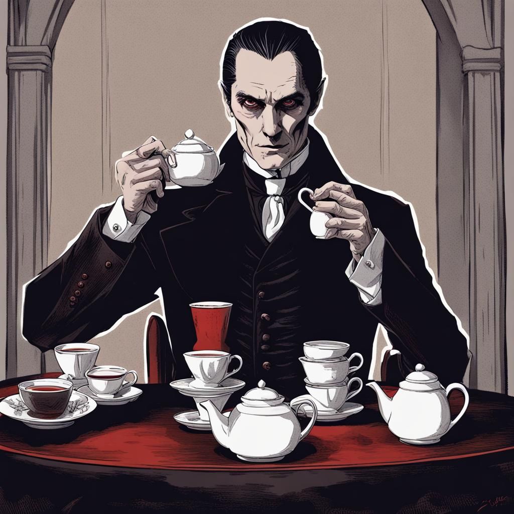 Dracula and Hannibal Lecter Tea Party