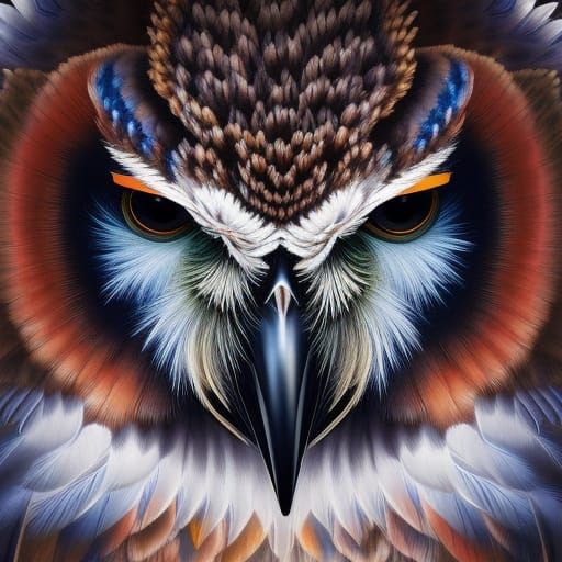 Cikap-kamuy: God of Owls in Dark Fantasy Style