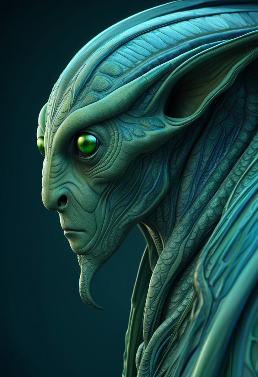 Intricate Insect Humanoid in Flowing Robes: Cel-Shaded Art