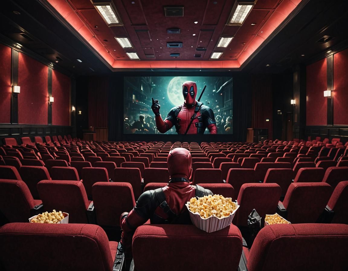 Deadpool Breaks the Fourth Wall in Movie Theater