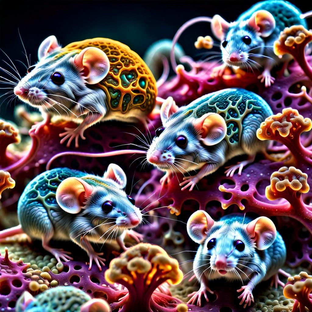 Microscopic Amoebas and Mice in Hyperrealistic Detail