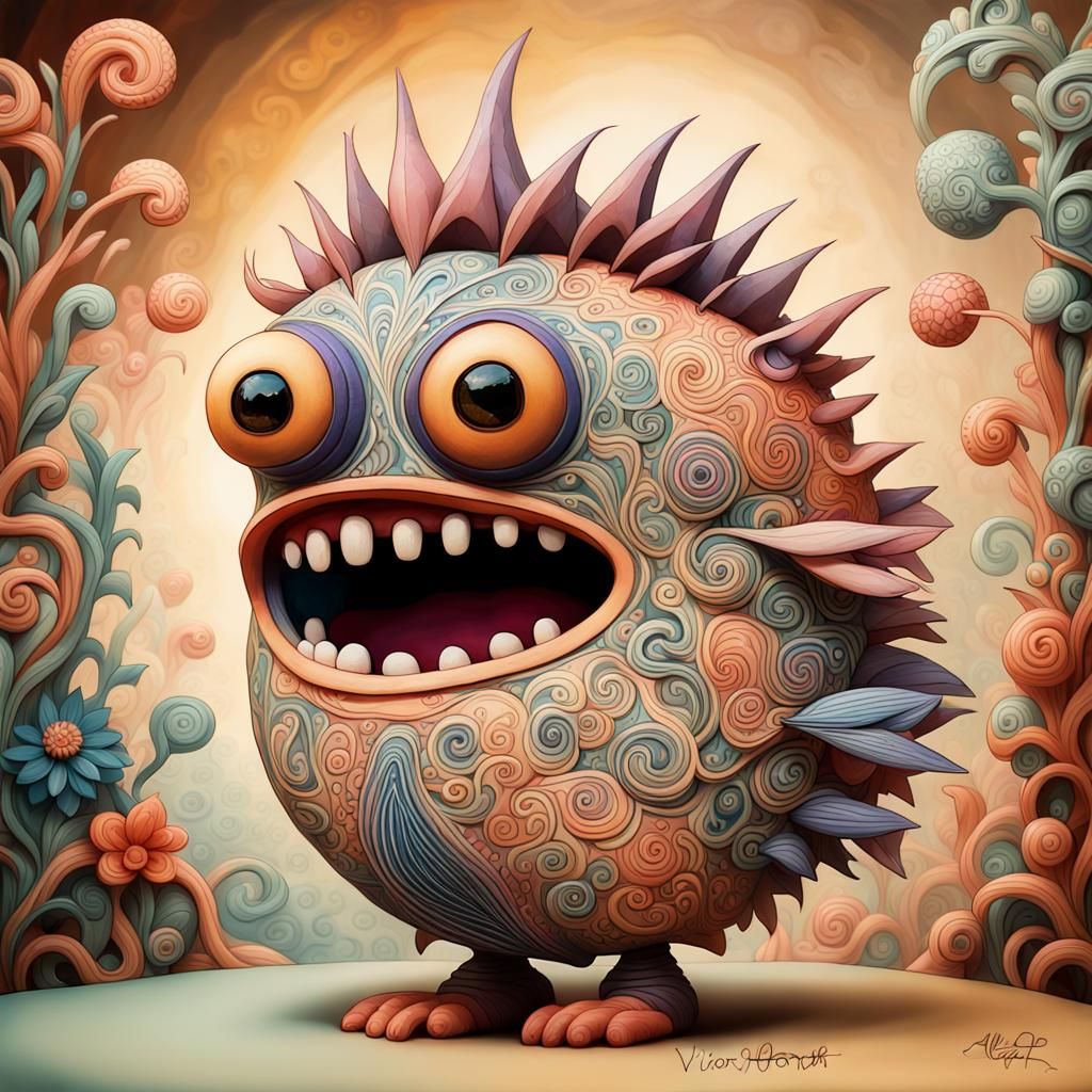 Magical Background with Intricate Details