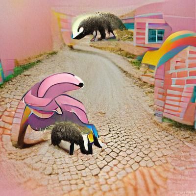 AI Realization of Pink Caterpillar