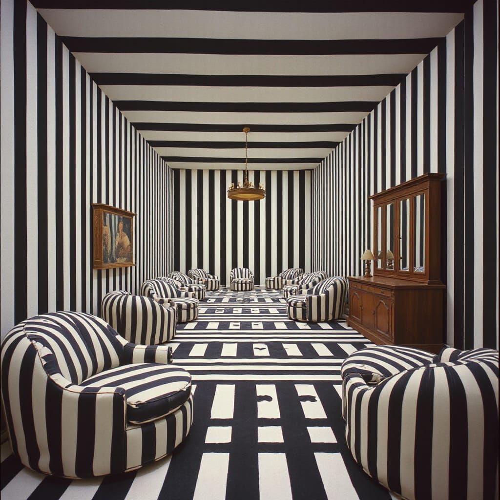 Geometric Patterns in Dreamlike Still Life