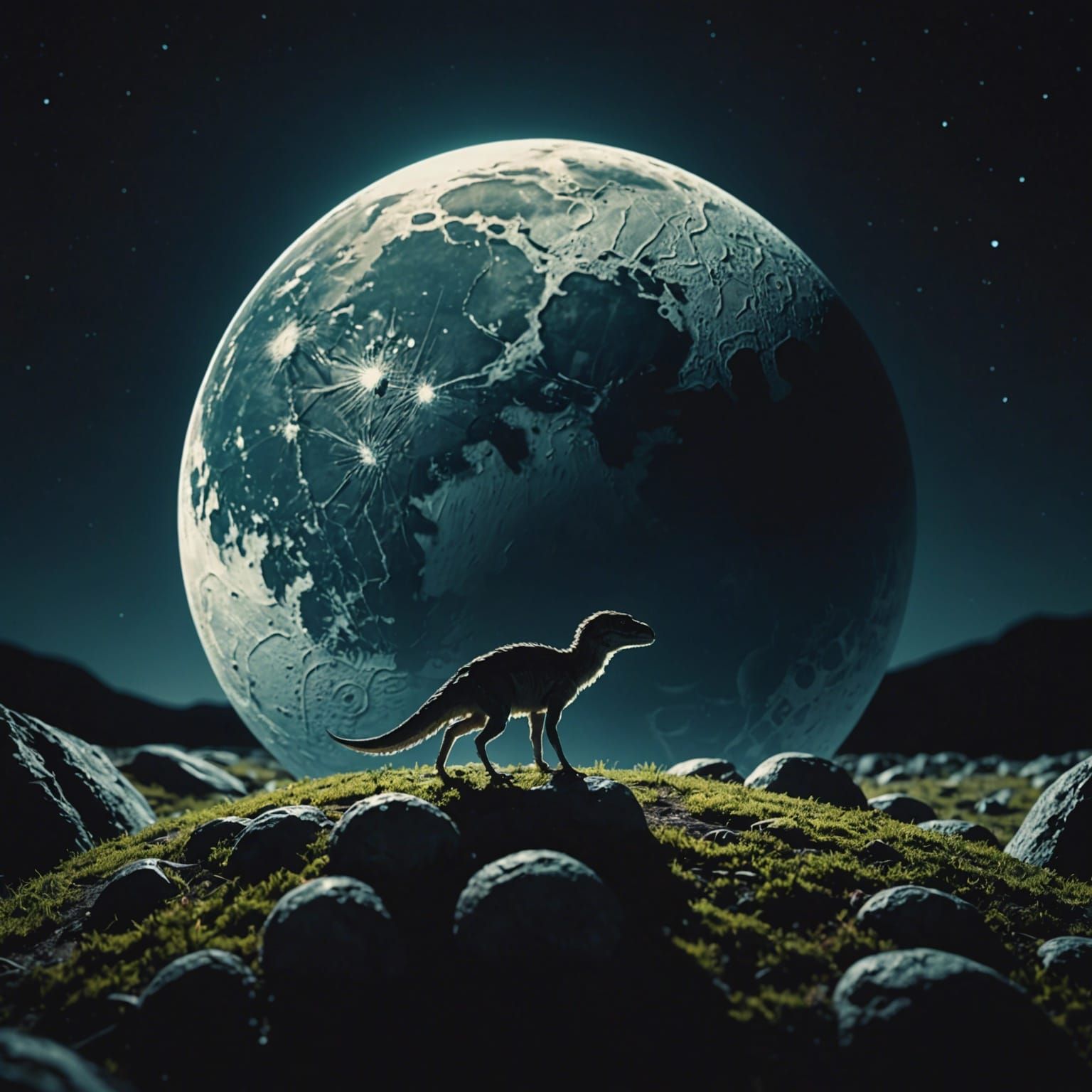 Full Moon over Macro Miniature World