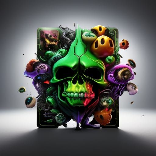 SourMushroom Collectible Card in Fantasy Illustration Style