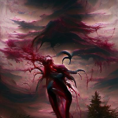 Sinister Sanguine Figure