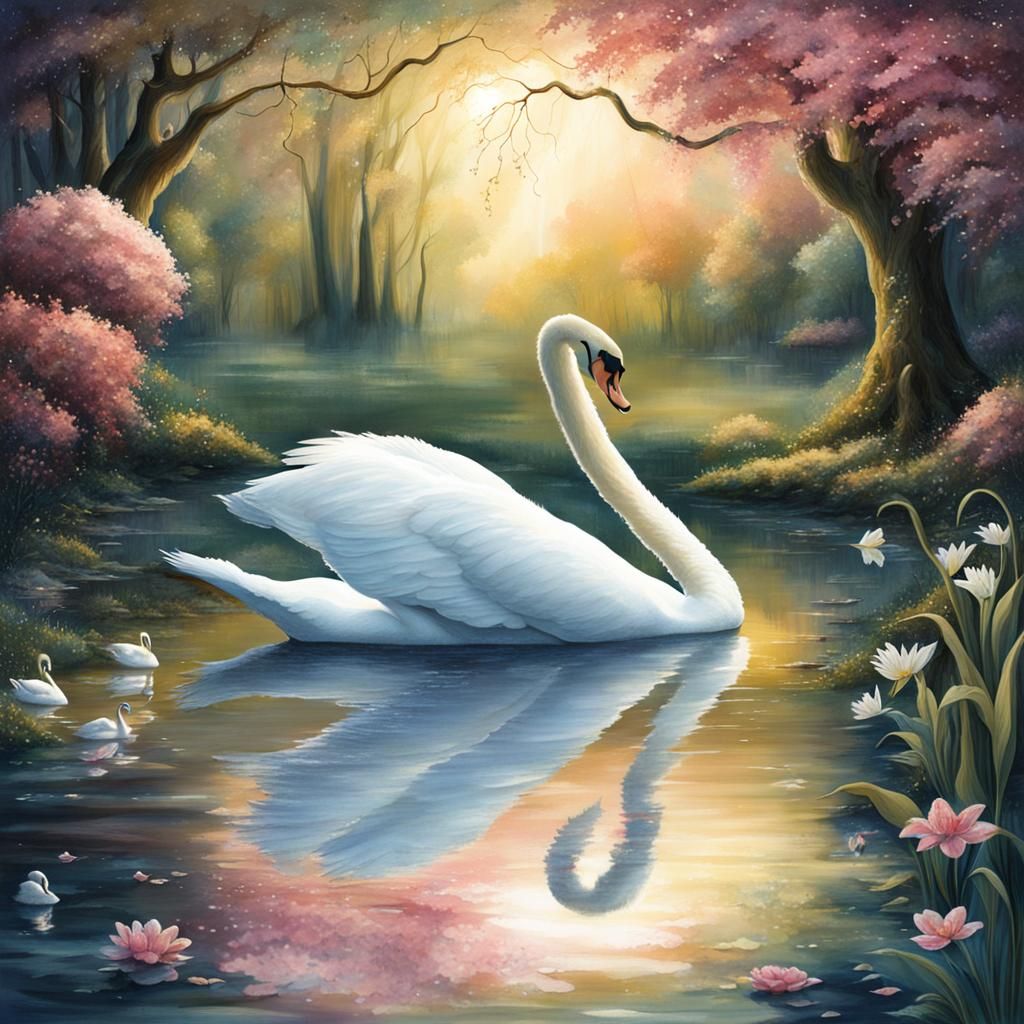 Fairy Tale Swan Image