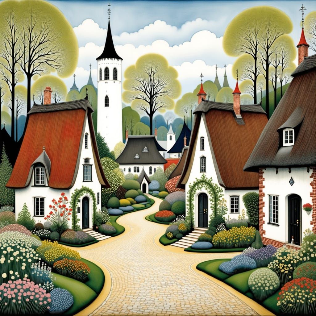 Enchanted Danish Village in Whimsical Scandi Style