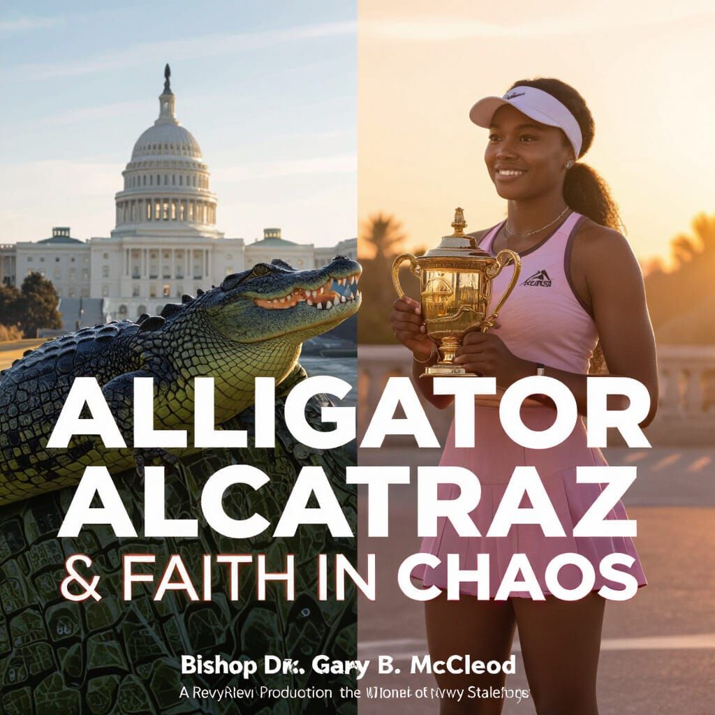 Capitol Alligator: Futuristic Split Screen Design