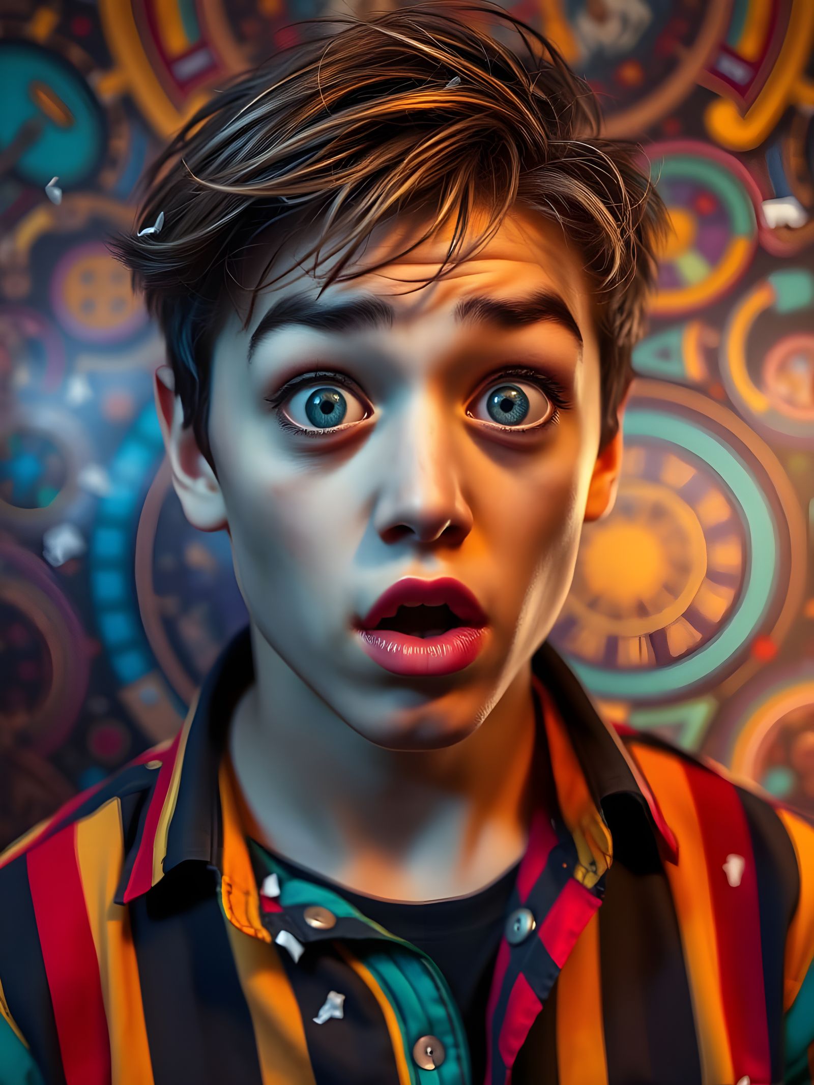 Dramatic April Fools' Prank Victim in Hyperrealistic Splash ...