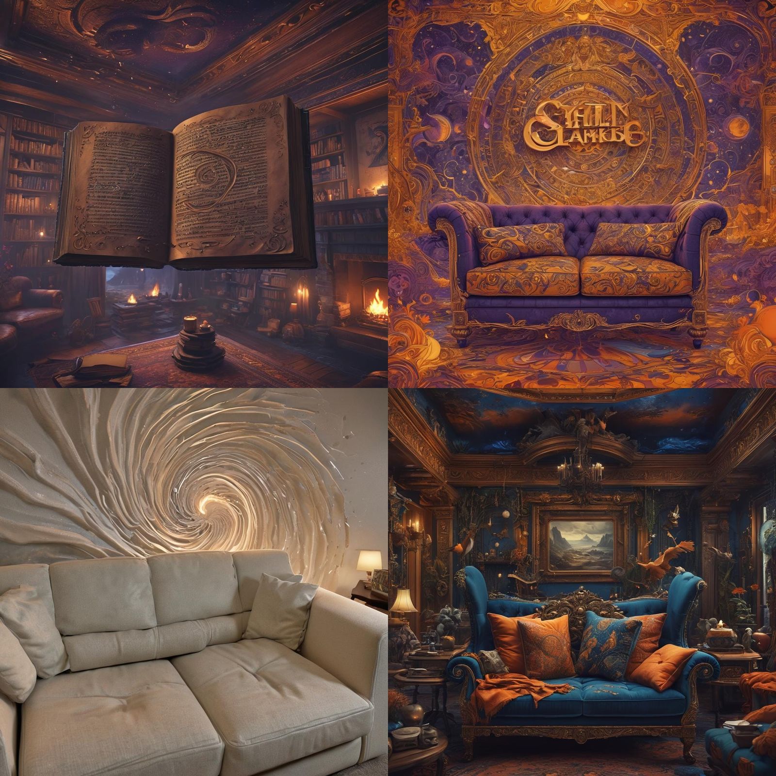 Animated Call to Action Text in Detailed Matte Painting