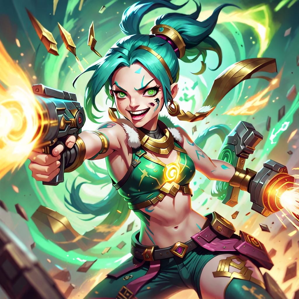 League of Legends Character in Provocative Painterly Style