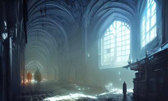 Enigmatic Dark Dungeon in Fantasy Art Style