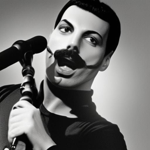 Freddie Mercury Digital Rendering