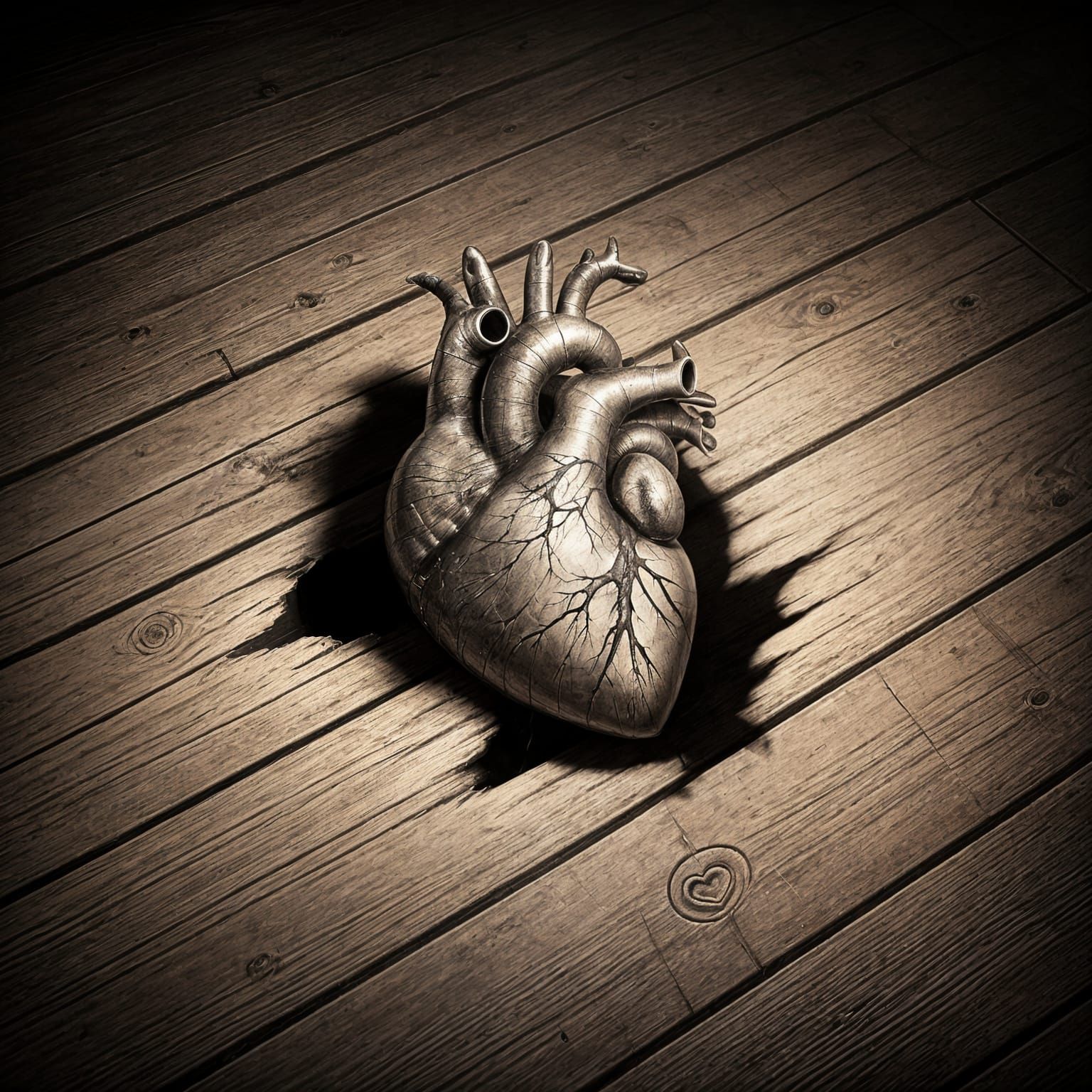 Telltale Heart in Gothic Horror Style