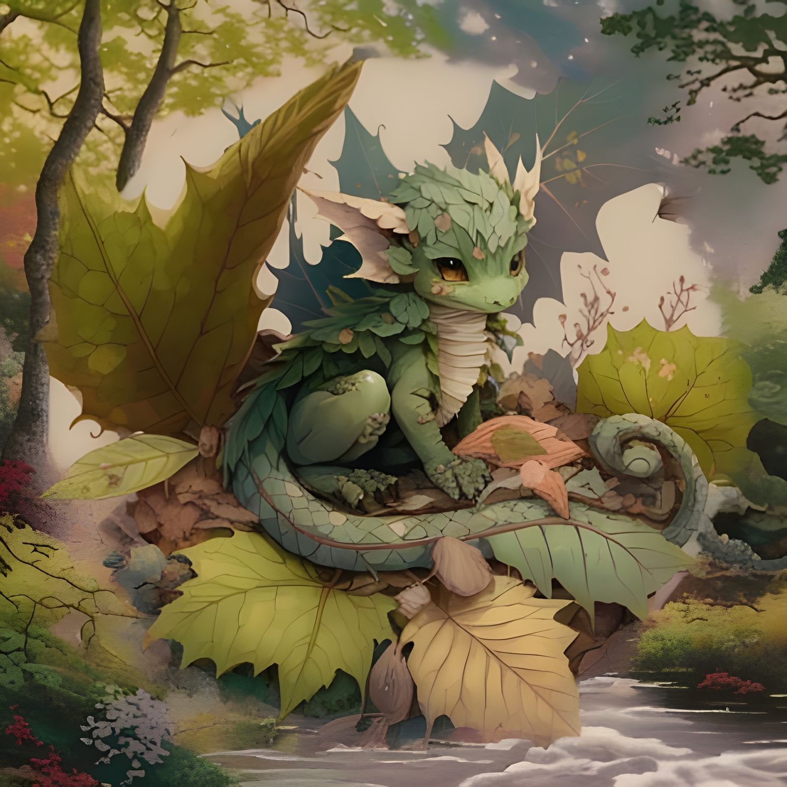 Majestic Mini Leaf Dragon