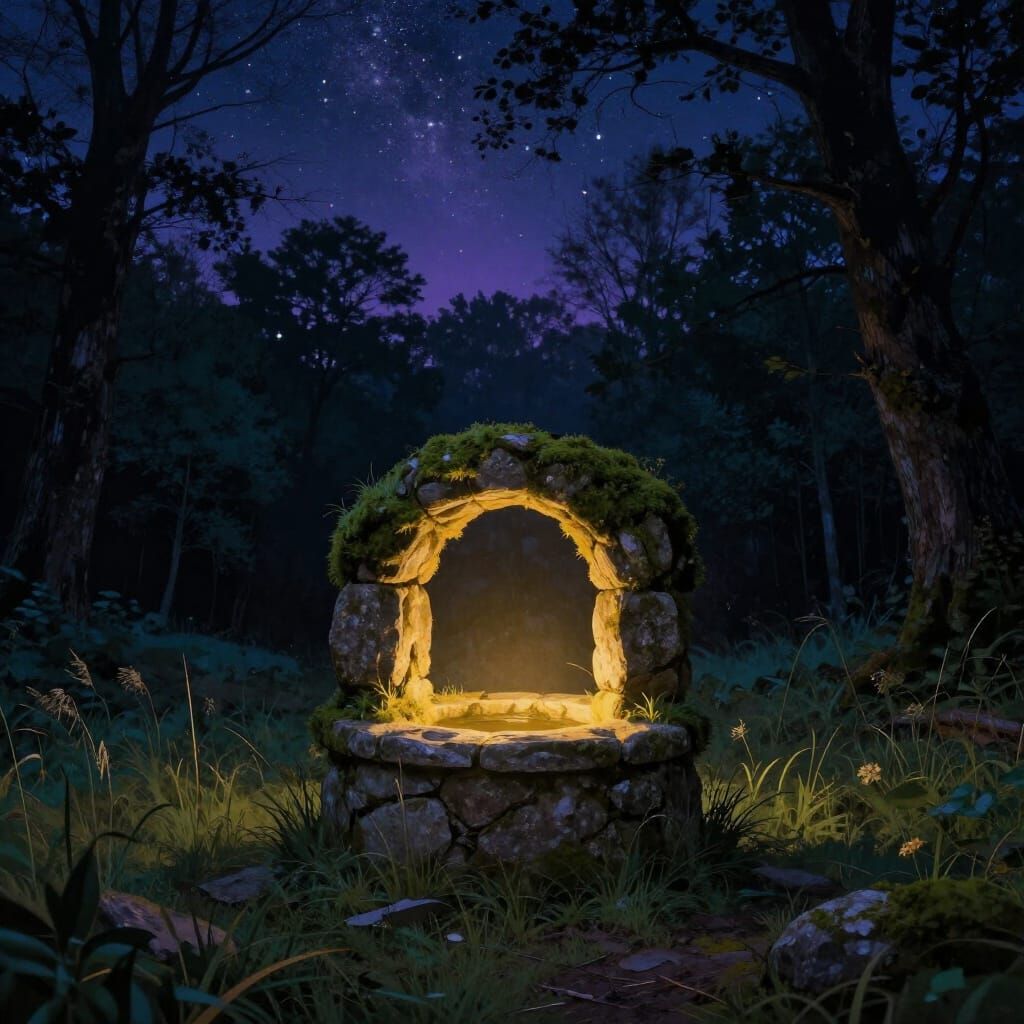 Mystical Wishing Well on Starry Hilltop