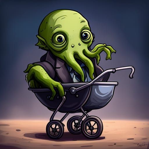 Cthullu aka H.P.Lovecraft transformation